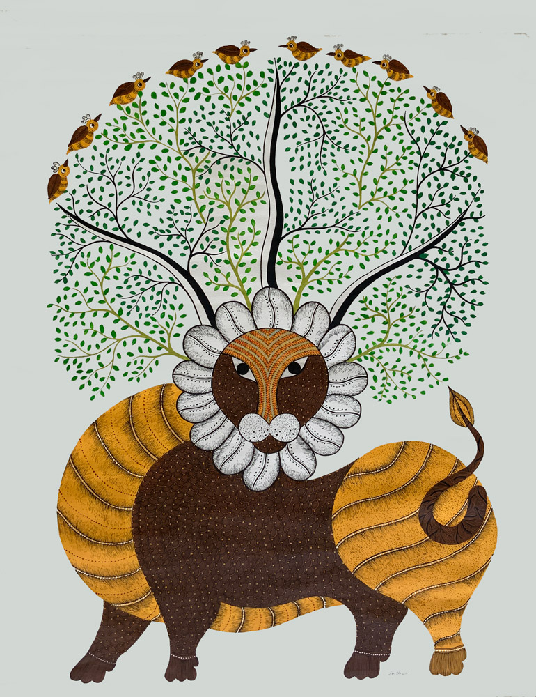 Untitled (Lion and Tree)