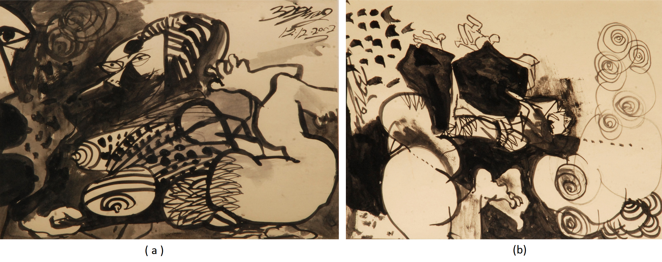 (a) Digambara III  (b) Digambara IV