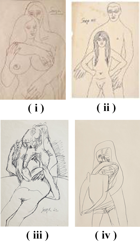 (i), (ii), (iii) Untitled & (iv) Untitled (Mourning of Christ)