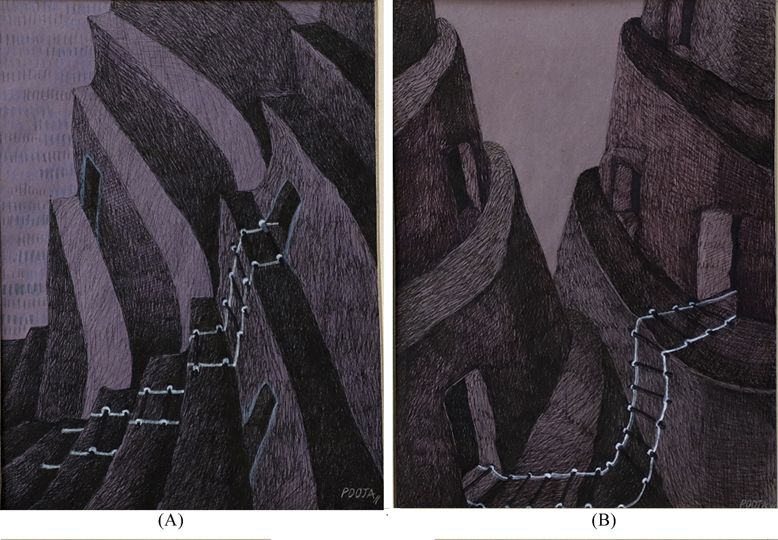 (a) Connecting 11 (b) Untitled